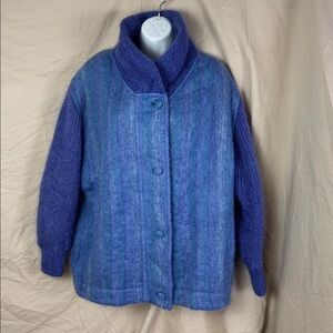 Donegal Design handwoven mohair and wool women’s vintage jacket coat